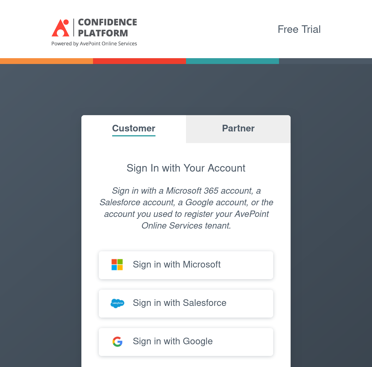 ReCenter Login