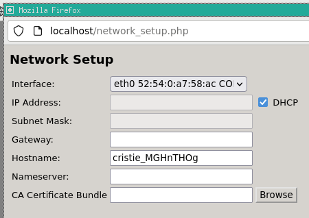 XBMR Network Setup