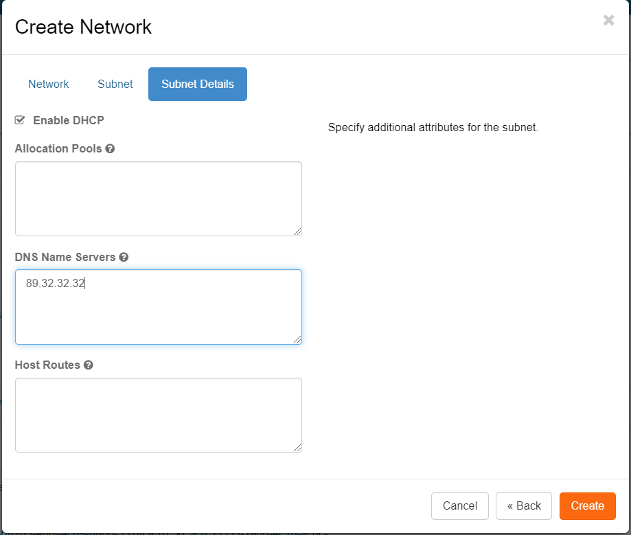 Create Network Tab 3